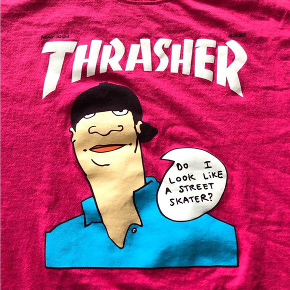 Thrasher 2018 Gonz Cover Street Skater T Shirt in Pink Size M - Picture 4 of 9
